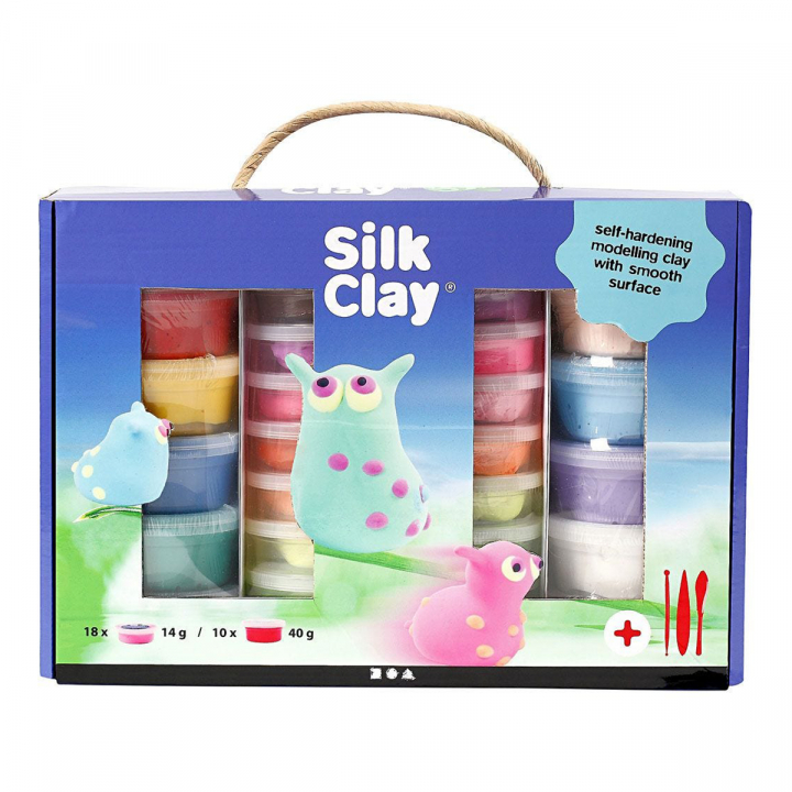 Silk Clay Craft Box gemischte Farben in der Gruppe Basteln & Hobby / Basteln / Basteln und DIY bei Pen Store (126468)