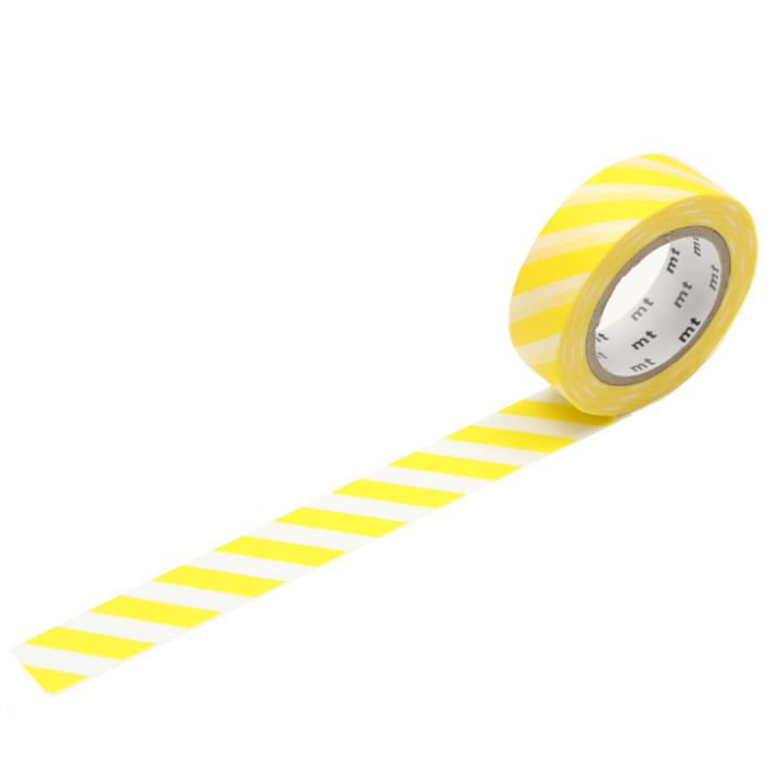 Washi-Tape Stripe Lemon in der Gruppe Basteln & Hobby / Hobbyzubehör / Washi Tape bei Pen Store (126481)