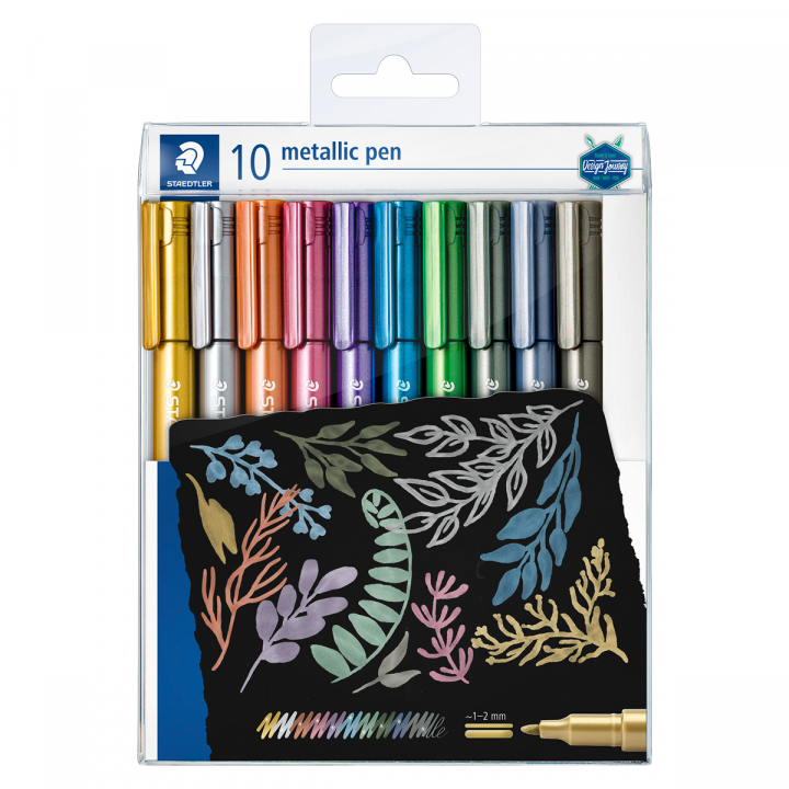 Metallic pen 10-pack in der Gruppe Stifte / Künstlerstifte / Filzstifte bei Pen Store (126591)