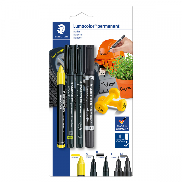 Lumocolor 60 mixed sets markers 4-pack in der Gruppe Stifte / Etikettierung und Büro / Markierstifte bei Pen Store (126600)