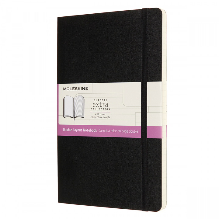 Classic Soft Cover Double Layout Large Black in der Gruppe Papier & Blöcke / Schreiben und Notizen / Notizbücher bei Pen Store (126743)