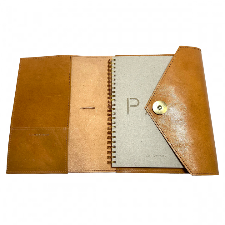 Ulf Leather Notebook Cognac in der Gruppe Papier & Blöcke / Schreiben und Notizen / Notizbücher bei Pen Store (126791)