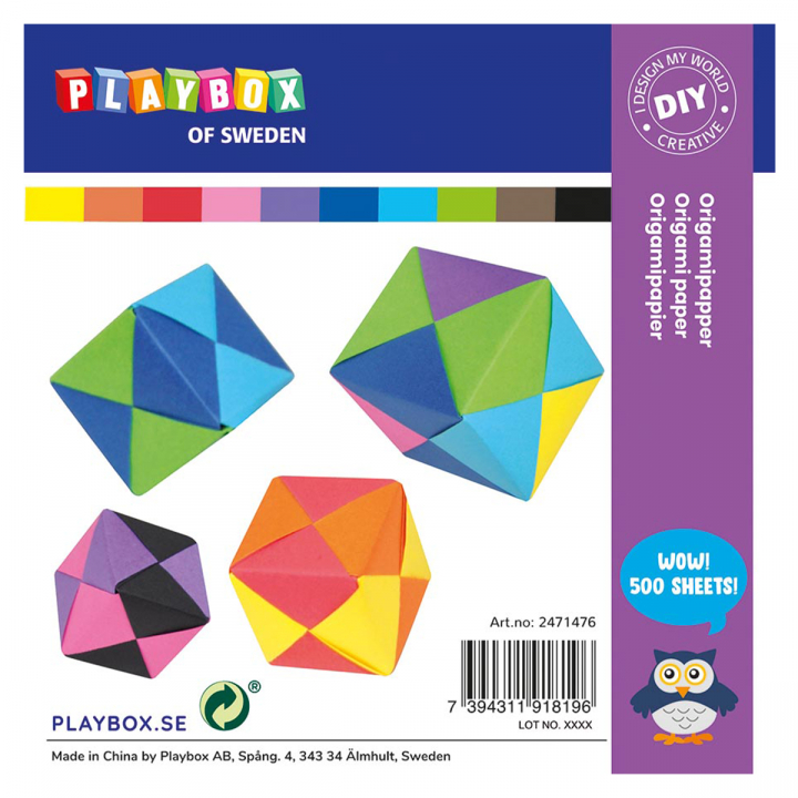Origamipapier 500 bogen 70 gr in der Gruppe Kids / Spaß und Lernen / Zeichenblöcke und Papier für Kinder bei Pen Store (126885)