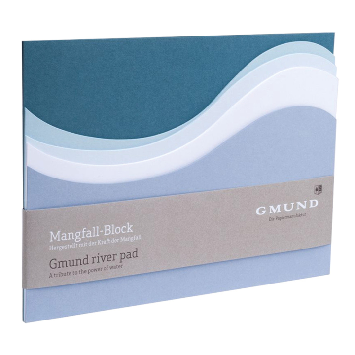 River Pad Notizblock A5 Greyblue in der Gruppe Papier & Blöcke / Schreiben und Notizen / Notizblock und Notizhefte bei Pen Store (127236)