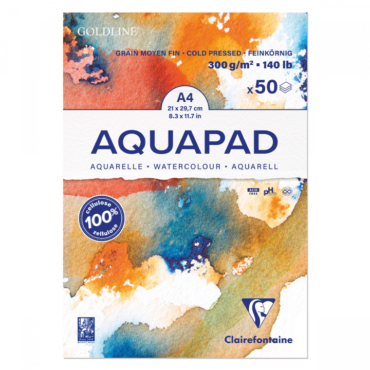 Aquapad 300g A4 in der Gruppe Papier & Blöcke / Künstlerblöcke / Aquarellpapier bei Pen Store (127415)