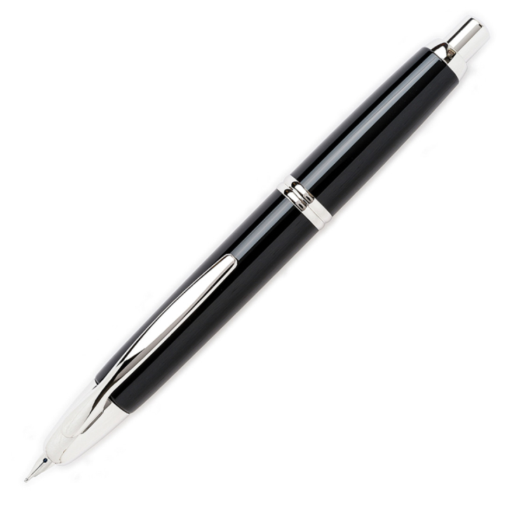 Capless Füllfederhalter Black/Rhodium Broad in der Gruppe Stifte / Fine Writing / Füllfederhalter bei Pen Store (127728)