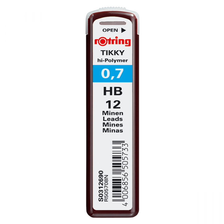 Hi-Polymer Minen 0.7 12er-Pack in der Gruppe Stifte / Schreibwaren / Bleistiftminen bei Pen Store (127764_r)