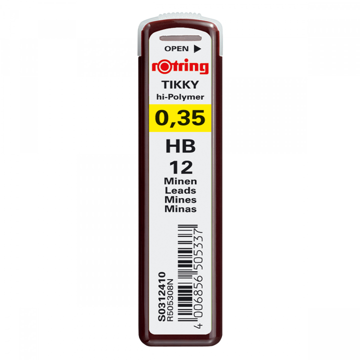 Hi-Polymer Minen 0.35 12-pack in der Gruppe Stifte / Schreibwaren / Bleistiftminen bei Pen Store (127770)