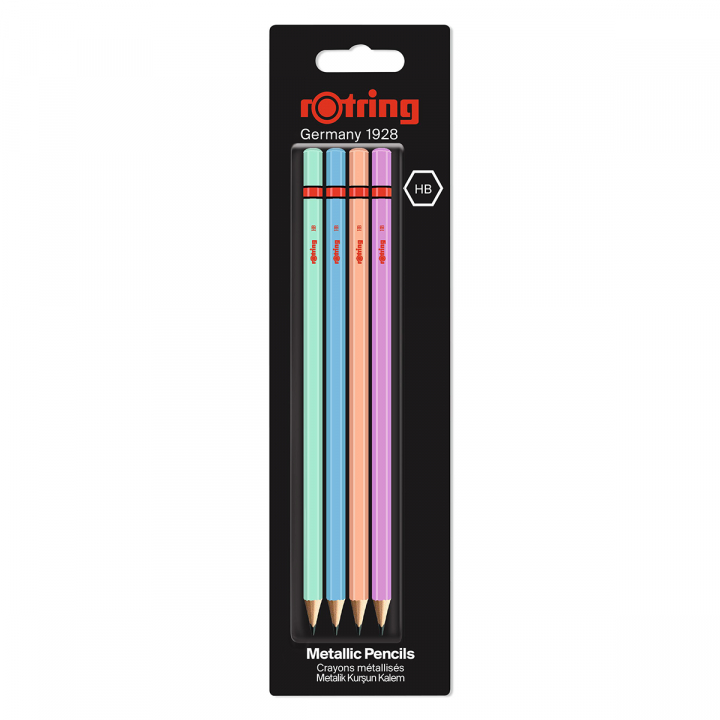 Bleistift Metallic 4er-Pack in der Gruppe Stifte / Schreiben / Bleistifte bei Pen Store (127772)