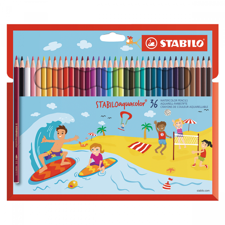 Aquacolor Aquarellstifte 36er-Pack in der Gruppe Kids / Stifte für Kinder / Buntstifte für Kinder bei Pen Store (127800)