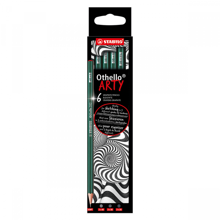 Othello Arty Bleistift B 6er-Pack in der Gruppe Stifte / Schreiben / Bleistifte bei Pen Store (127807)