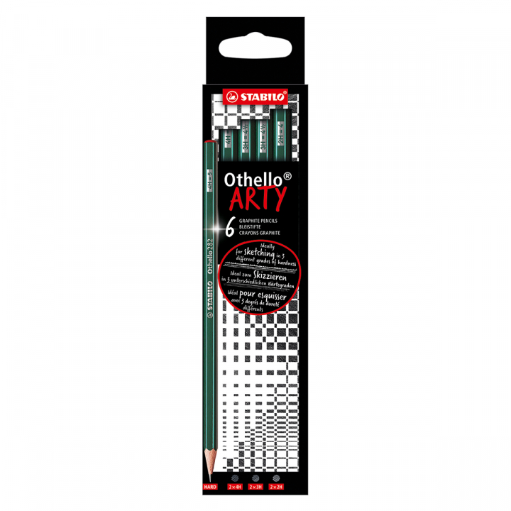 Othello Arty Bleistift H 6er-Pack in der Gruppe Stifte / Schreiben / Bleistifte bei Pen Store (127808)