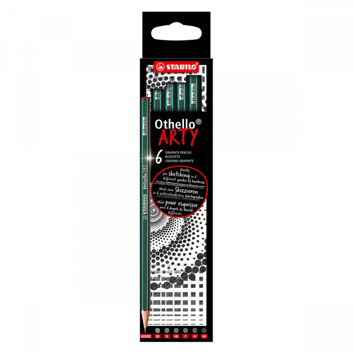 Othello Arty Bleistift B+H 6er-Pack in der Gruppe Stifte / Schreiben / Bleistifte bei Pen Store (127809)