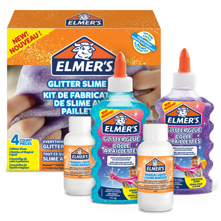 Glitter Slime Set 4 Teile in der Gruppe Kids / Spaß und Lernen / Slime bei Pen Store (128056)