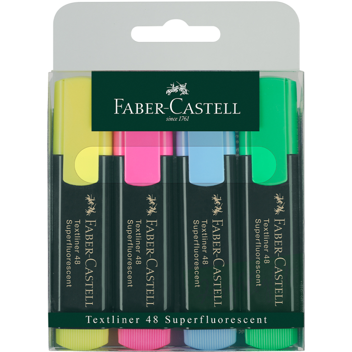 Textliner 48 Textmarker 4er-Pack  in der Gruppe Stifte / Etikettierung und Büro / Textmarker bei Pen Store (128293)