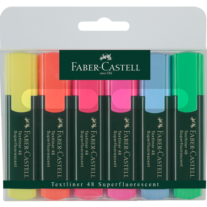 Textliner 48 Textmarker 6er-Pack  in der Gruppe Stifte / Etikettierung und Büro / Textmarker bei Pen Store (128294)