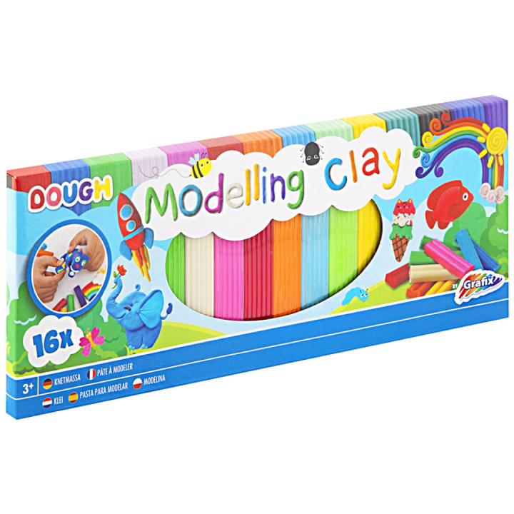 Knetmassa 16 farben in der Gruppe Kids / Basteln für Kinder / Ton für Kinder / Knete für Kinder bei Pen Store (128511)
