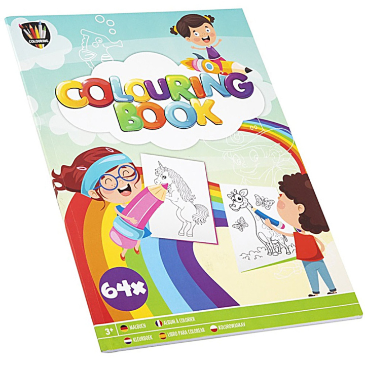 Malbuch für Kinder A4 in der Gruppe Kids / Spaß und Lernen / Mal- und Bastelbücher / Malbücher  bei Pen Store (128515)
