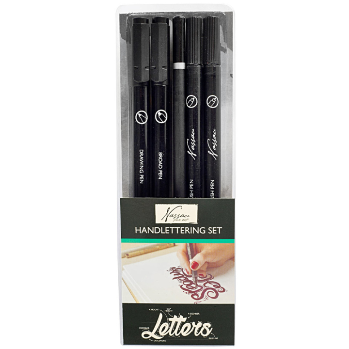 Handlettering 5-set in der Gruppe Basteln & Hobby / Kalligrafie / Lettering Set bei Pen Store (128520)