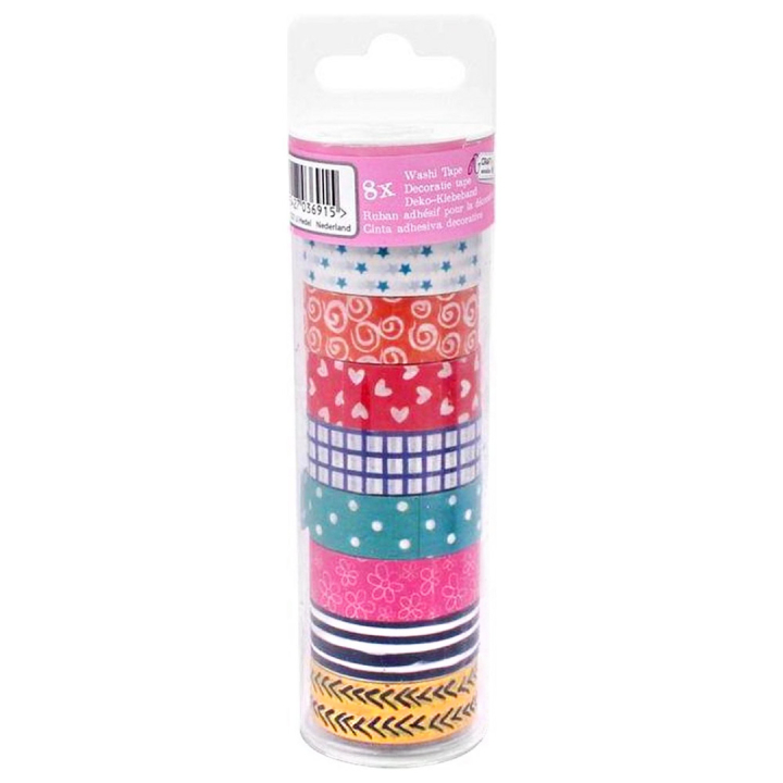 Washi Tape 8 rollen Patterns in der Gruppe Kids / Spaß und Lernen / Klebeband für Kinder bei Pen Store (128581)