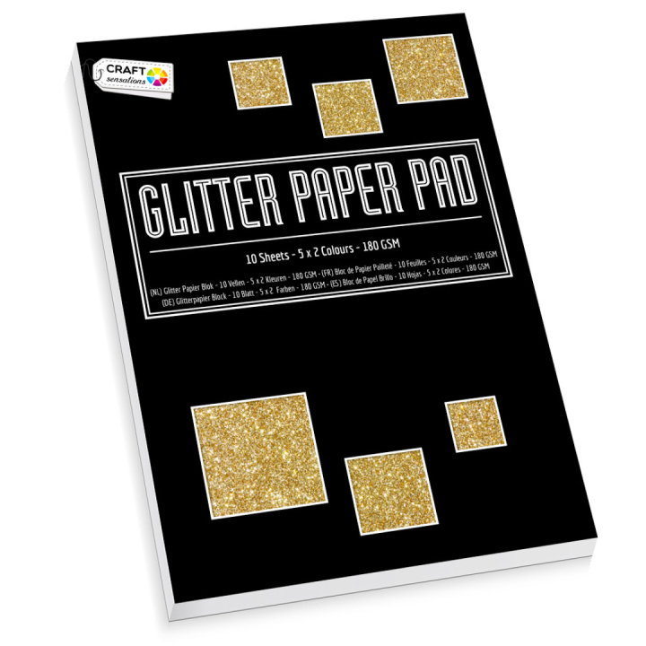Glitzerpapierblock A4 10 Blatt in der Gruppe Kids / Spaß und Lernen / Zeichenblöcke und Papier für Kinder / Glitzerpapier bei Pen Store (128589)