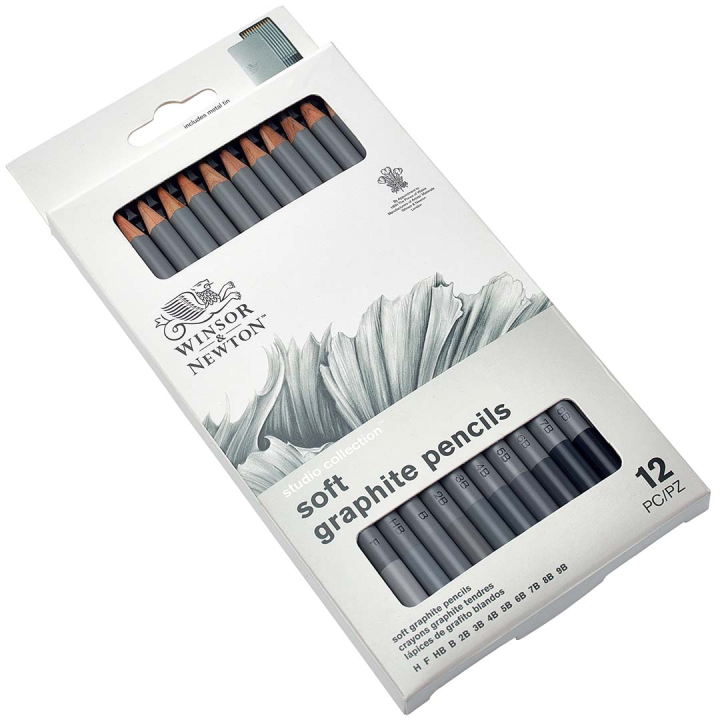 Studio Collection Bleistifte Soft 12er-Set in der Gruppe Künstlerbedarf / Buntstifte und Bleistifte / Grafit- und Bleistifte bei Pen Store (128759)