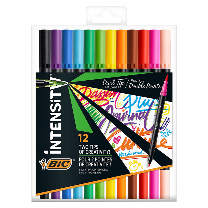 Intensity Dual Tip Box 12-tig in der Gruppe Stifte / Künstlerstifte / Pinselstifte bei Pen Store (128860)