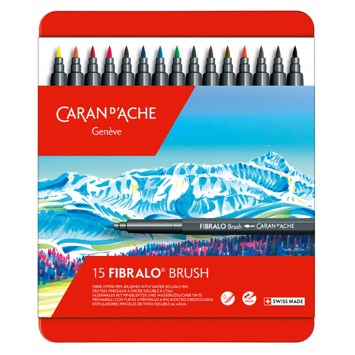 Fibralo Pinselstift  15er-Set in der Gruppe Stifte / Künstlerstifte / Pinselstifte bei Pen Store (128903)