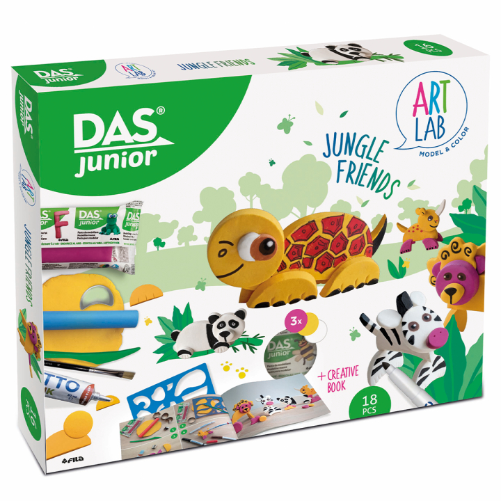 Junior Art Lab Jungle Friends in der Gruppe Kids / Basteln für Kinder / Basteln mit Ton bei Pen Store (128984)
