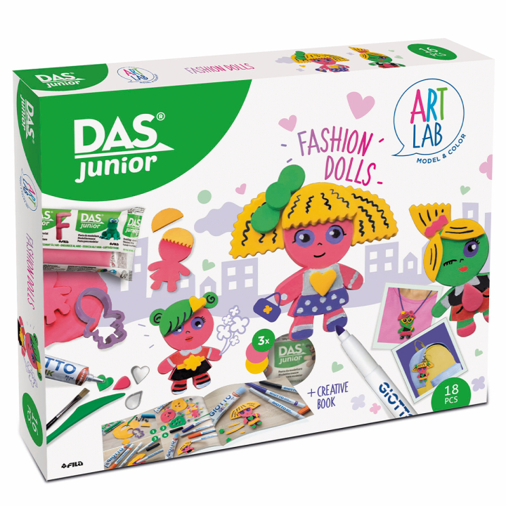 Junior Art Lab Fashion Dolls in der Gruppe Kids / Basteln für Kinder / Basteln mit Ton bei Pen Store (128985)