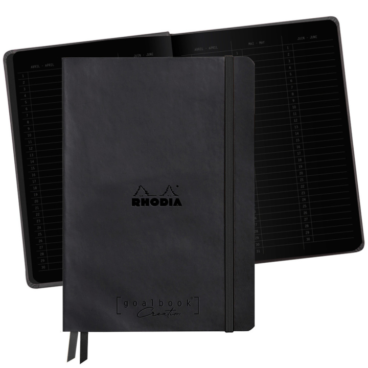 GoalBook Creation A5 Black (Schwarzes Papier) in der Gruppe Papier & Blöcke / Schreiben und Notizen / Notizbücher bei Pen Store (129308)