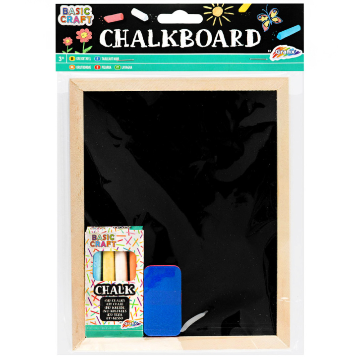 Kreidetafel Set 20x16 cm in der Gruppe Kids / Stifte für Kinder / Kreidestiften für Kinder bei Pen Store (129319)