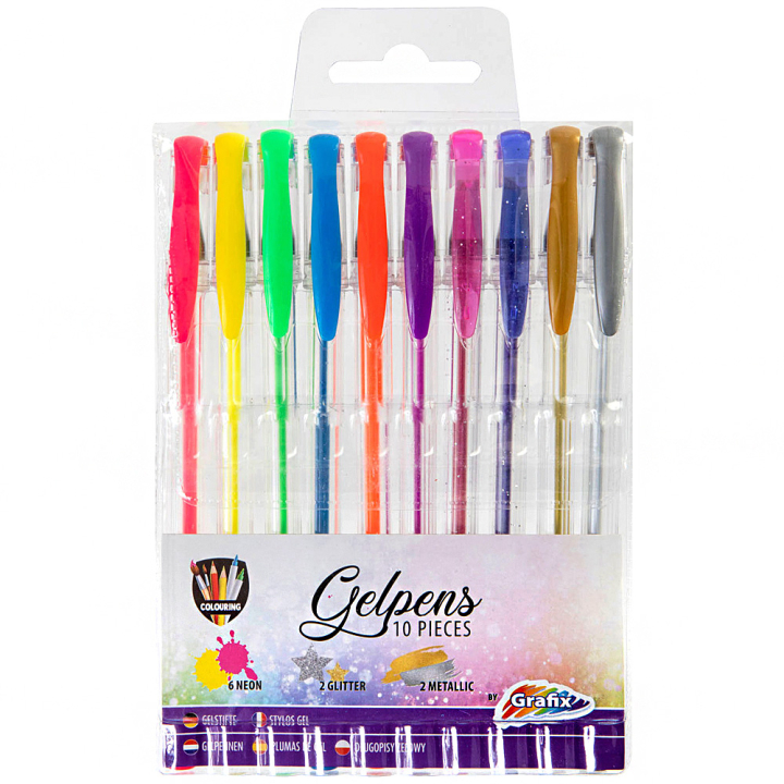 Gelstifte, 10 stk in der Gruppe Kids / Stifte für Kinder / Schreibstifte für Kinder bei Pen Store (129325)