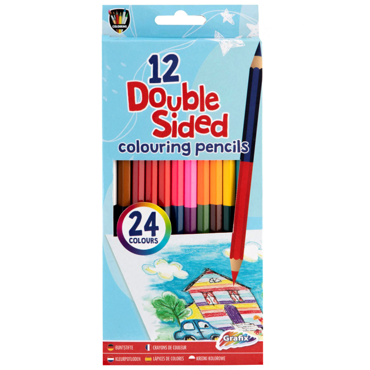 Buntstifte doppelseitig, 12 stk in der Gruppe Kids / Stifte für Kinder / Buntstifte für Kinder bei Pen Store (129331)
