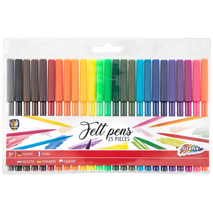 Filzstifte, 25 stk in der Gruppe Kids / Stifte für Kinder / Filzstifte für Kinder bei Pen Store (129336)