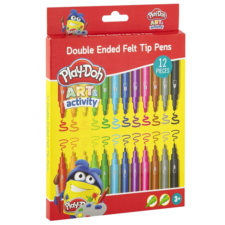 Zweispitz-Fasermaler 12-set in der Gruppe Kids / Stifte für Kinder / Filzstifte für Kinder bei Pen Store (129340)
