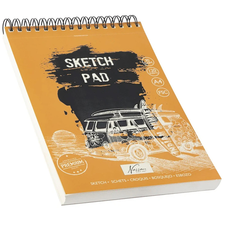 Sketch Pad A4, 120 Blatt in der Gruppe Papier & Blöcke / Künstlerblöcke / Zeichen- und Skizzenblöcke bei Pen Store (129358)