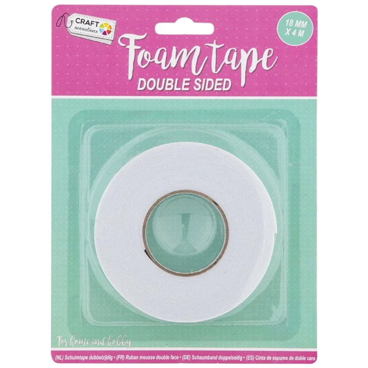 Foam-tape Doppelt klebend 18mm in der Gruppe Basteln & Hobby / Hobbyzubehör / Klebeband / Doppelseitiges Klebeband bei Pen Store (129400)