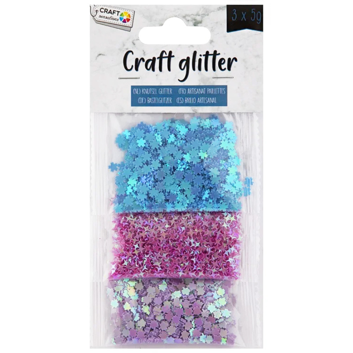 Glitter Confetti 3 x 5g in der Gruppe Kids / Spaß und Lernen / Glitzer und pailletten bei Pen Store (129402)