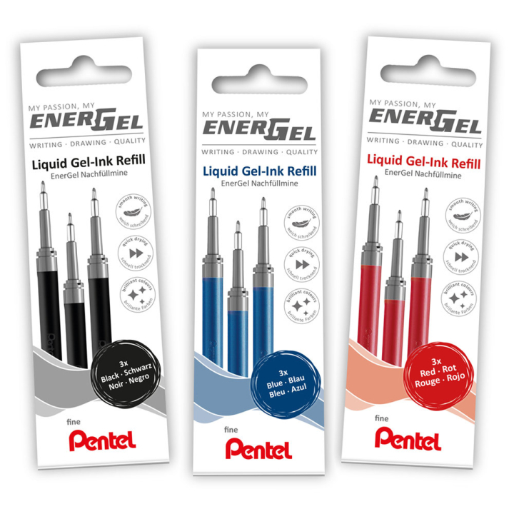 Refill Energel 3er-Pack 0.5 in der Gruppe Stifte / Schreibwaren / Patronen und Nachfüllpatronen bei Pen Store (129519_r)