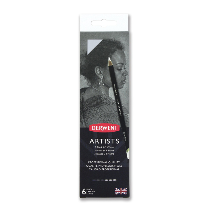 Artists Black & White 6er-Set in der Gruppe Stifte / Künstlerstifte / Buntstifte bei Pen Store (129583)