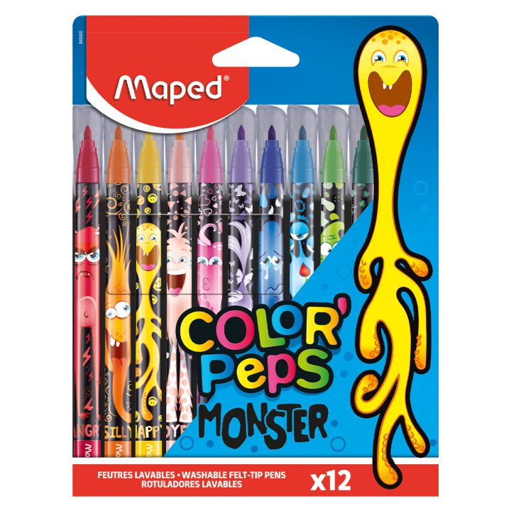 Colorpeps Filzstifte Monster 12er-Pack in der Gruppe Kids / Stifte für Kinder / Filzstifte für Kinder bei Pen Store (129629)