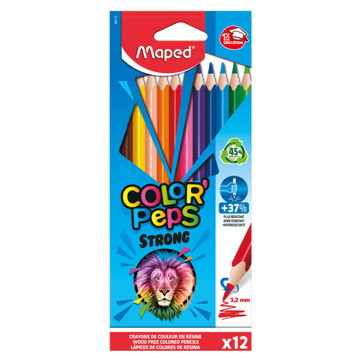 Buntstifte Color Peps Strong 12er-Pack in der Gruppe Kids / Stifte für Kinder / Buntstifte für Kinder bei Pen Store (129637)