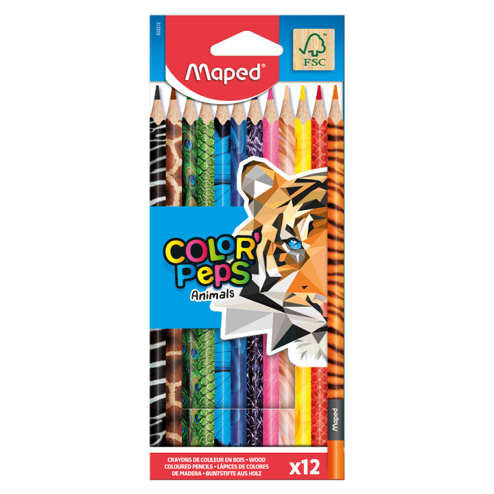 Buntstifte Color Peps Animal 12er-Pack in der Gruppe Kids / Stifte für Kinder / Buntstifte für Kinder bei Pen Store (129647)