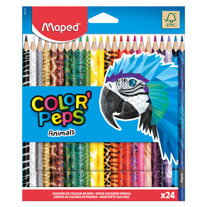 Buntstifte Color Peps Animal 24er-Pack in der Gruppe Kids / Stifte für Kinder / Buntstifte für Kinder bei Pen Store (129648)