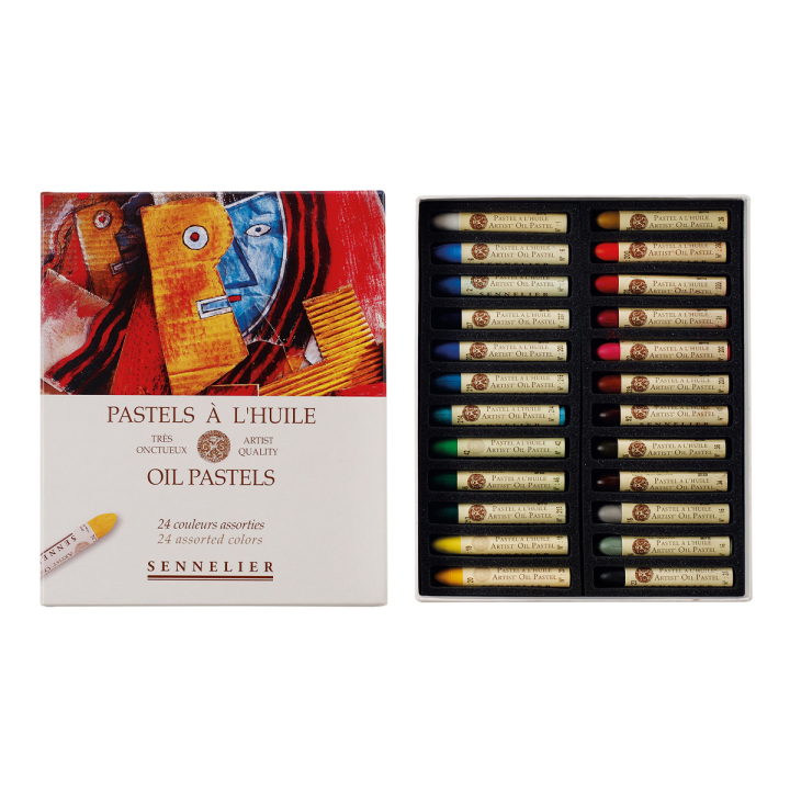 Ölpastel 5ml 24 Stck in der Gruppe Künstlerbedarf / Buntstifte und Bleistifte / Ölpastellkreide bei Pen Store (129816)