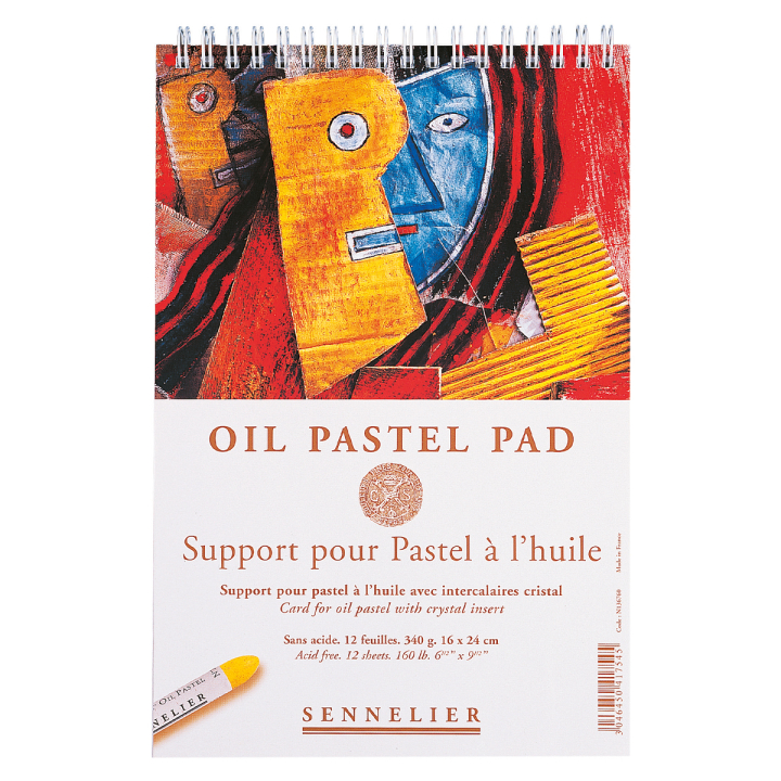Oil Pastel Pad 340g 16x24cm 12 sheets in der Gruppe Papier & Blöcke / Künstlerblöcke / Pastellzeichenblöcke bei Pen Store (129825)