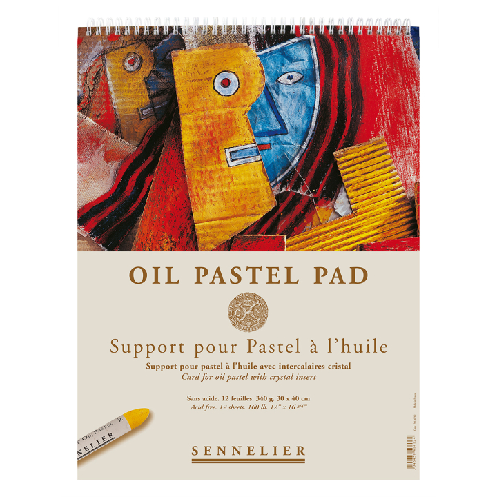 Oil Pastel Pad 340g 30x40cm 12 sheets in der Gruppe Papier & Blöcke / Künstlerblöcke / Pastellzeichenblöcke bei Pen Store (129827)