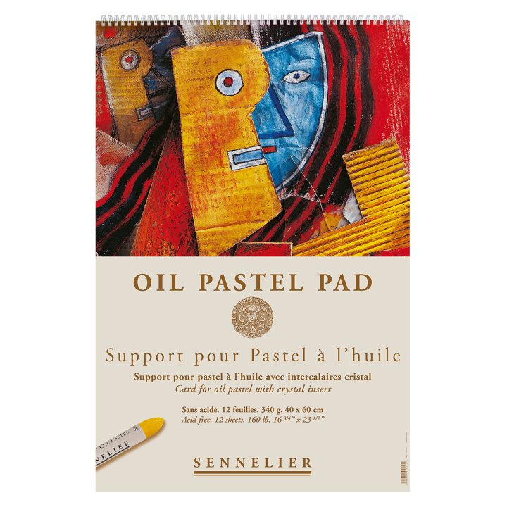 Oil Pastel Pad 340g 40x60cm 12 sheets in der Gruppe Papier & Blöcke / Künstlerblöcke / Pastellzeichenblöcke bei Pen Store (129828)