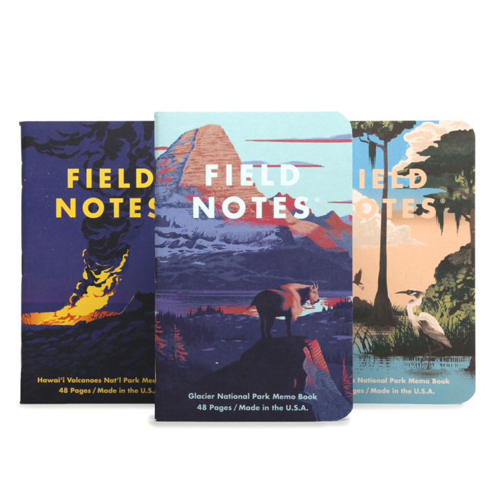 National Parks Serie F 3er-Pack in der Gruppe Papier & Blöcke / Schreiben und Notizen / Notizbücher bei Pen Store (129841)